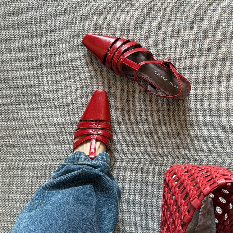 Karin Luna Classic Old Money Style Closed Toe Sandals