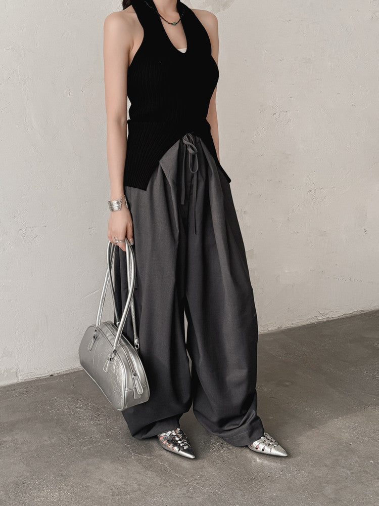Karin Luna Braided Style ~Cross-woven Pointed Toe Closed-toe Sandals