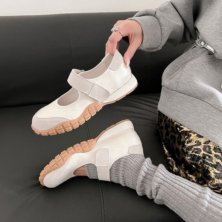 Karin Luna Casual Sports Bottom  Magic Tape Round Toe Casual Style Single Shoes