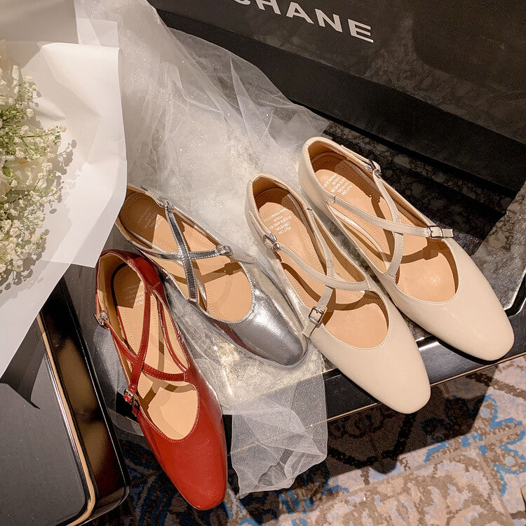 Karin Luna Bestseller Available for sale all seasons Mary Jane with built-in data Full Leather Single Shoes Go ahead with confidence