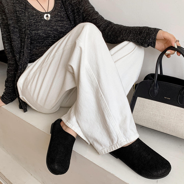 Karin Luna Full Layer Inside and Out~Spot Goods Spot Goods Basic Versatile Mules Slippers
