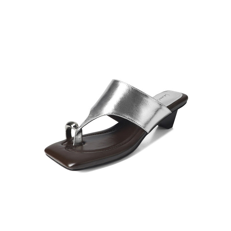 Karin Luna In Stock  Spot Goods   Casual Style Square Toe Slip-On Super Comfortable Slippers