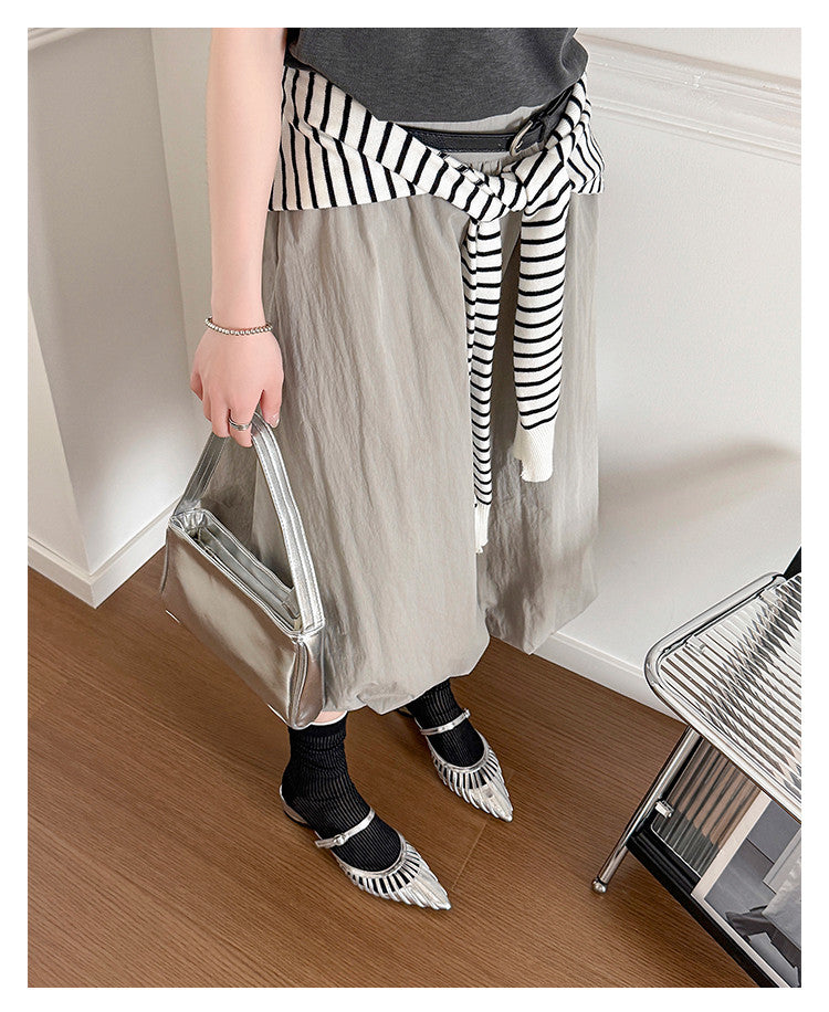 Karin Luna Casual Feel~In stock Pointed Toe Hollow Design Note Pointed Toe Slippers