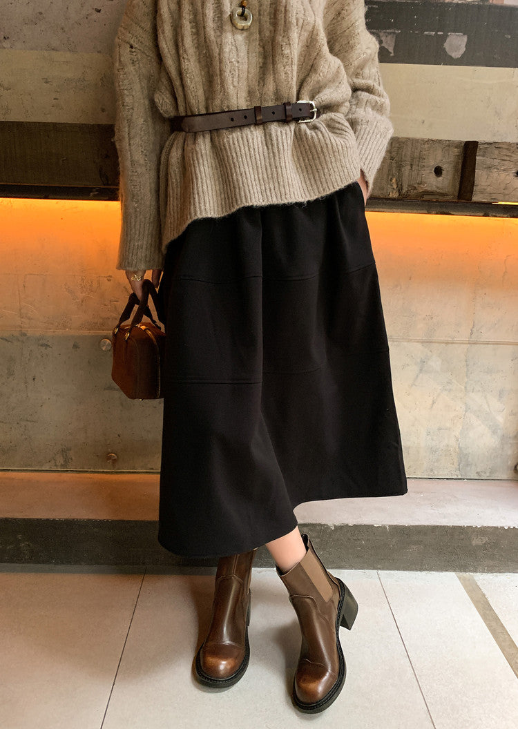 Karin Luna In Stock Spot Goods  Round Toe Stretch Round Toe Chelsea Short Boots