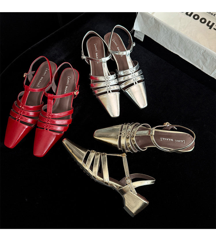 Karin Luna Classic Old Money Style Closed Toe Sandals