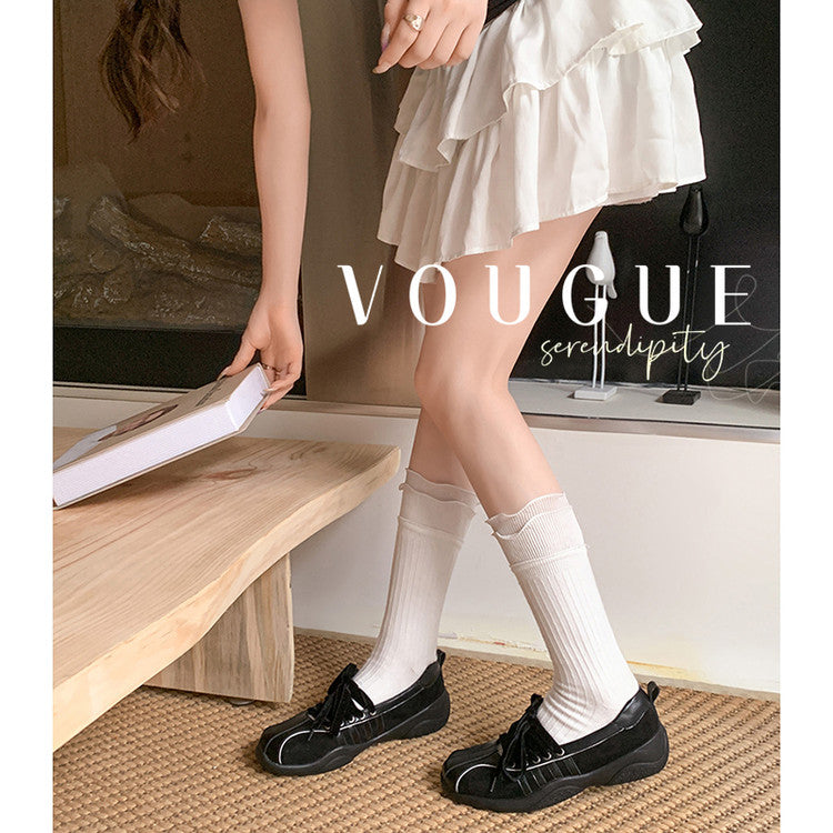Karin Luna Casual Shoes Series~  In Stock Hot-Selling Versatile Lace-Up Casual Deep Mouth Flats