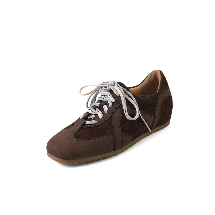 Karin Luna In Stock Spot Goods Casual Style Suede Lace-Up Height-Increasing Popular Single Shoes