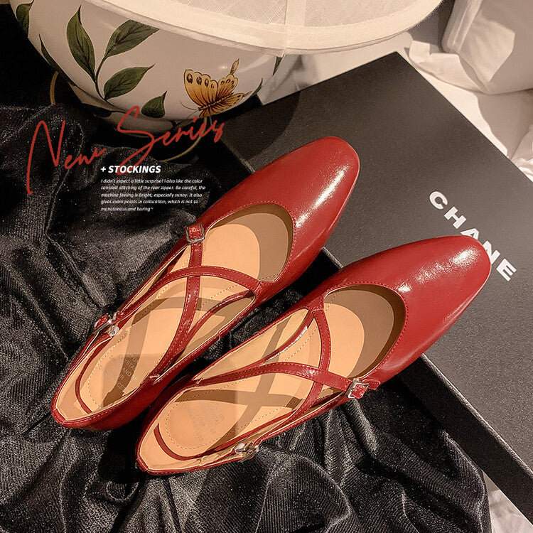 Karin Luna Bestseller Available for sale all seasons Mary Jane with built-in data Full Leather Single Shoes Go ahead with confidence