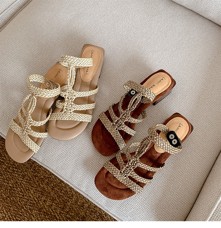 Karin Luna Bohemian Style~Sofa Insoles Casual Vacation Style Sandals