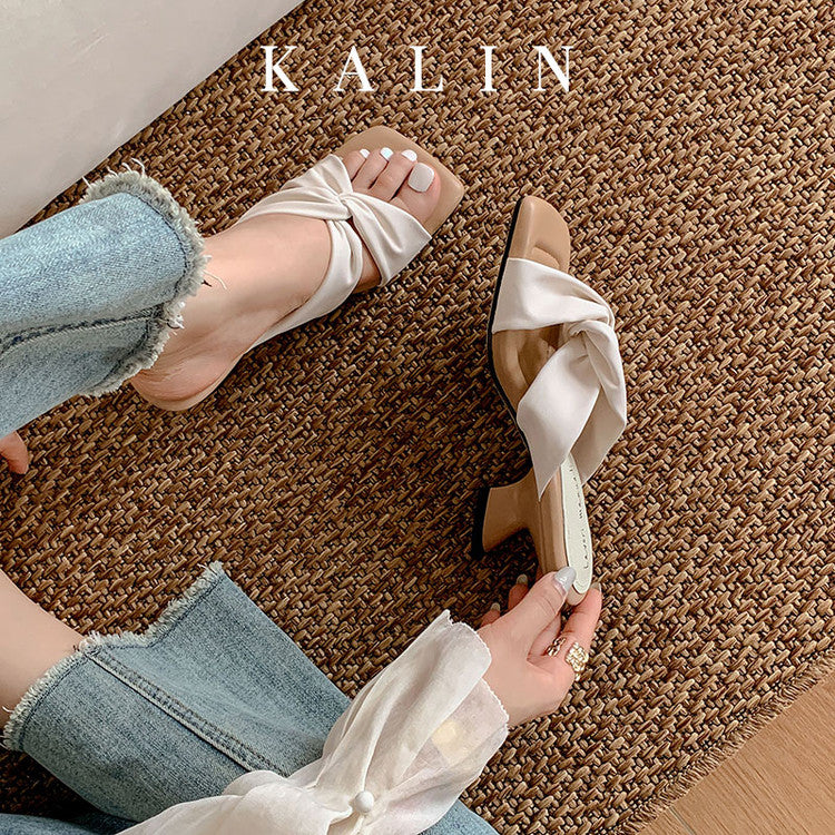 Karin Luna In Stock In Stock Basic Versatile Cross Strap Sofa Insoles Slippers