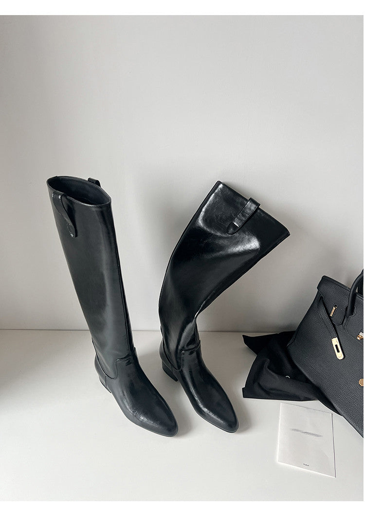 Karin Luna In Stock In Stock Classic Slip-On Straight Long Boots