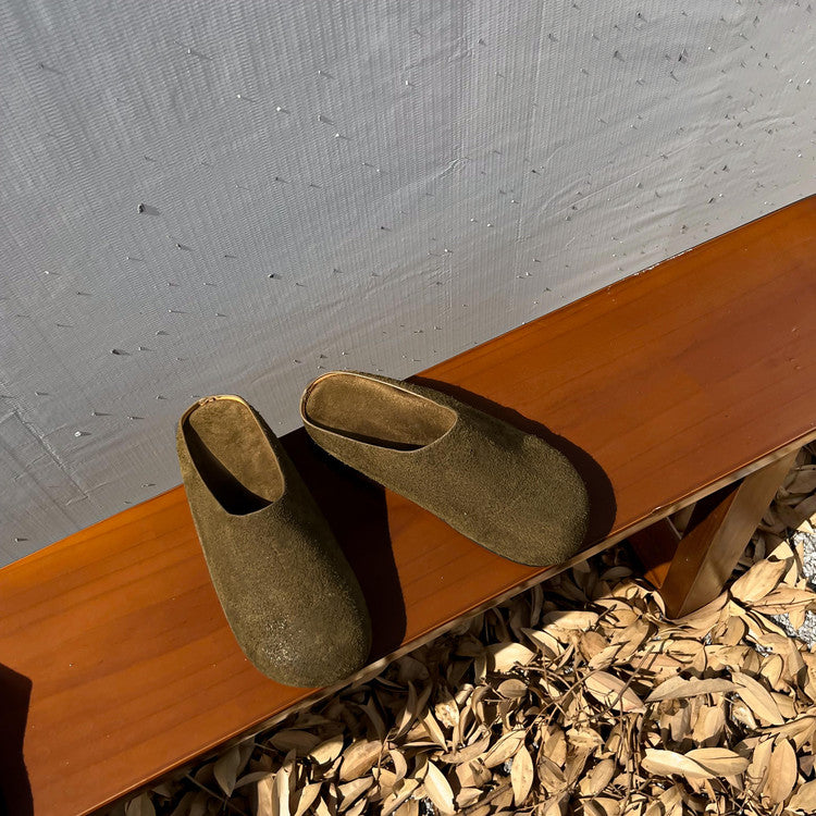 Karin Luna Full Layer Inside and Out~Spot Goods Spot Goods Basic Versatile Mules Slippers