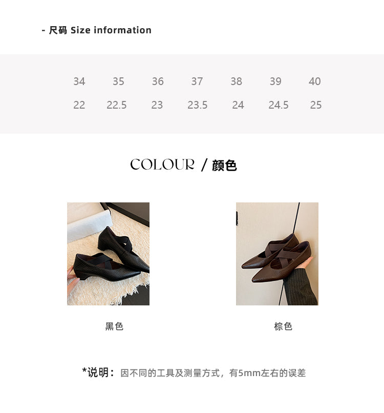 Karin Luna In Stock  Spot Goods  a Large Number of Spot Goods Pointed Toe Cross Strap Hidden Wedge Shoes