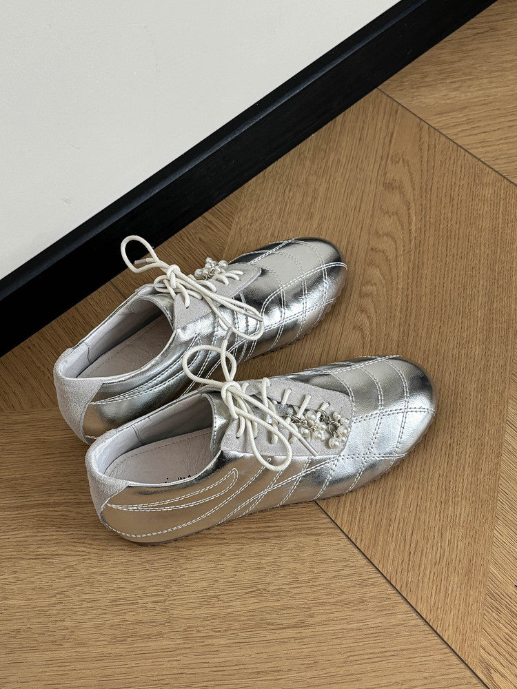 Karin Luna Casual Shoes Series~  In stock Xiaohongshu Hot-Selling Lace-Up Thick-Soled Deep Mouth Single Shoes