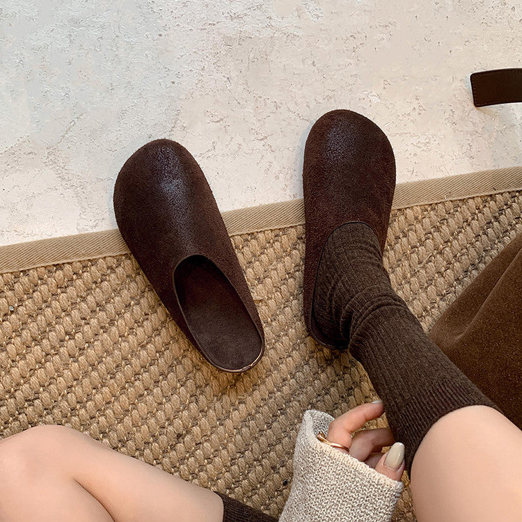 Karin Luna Full Layer Inside and Out~Spot Goods Spot Goods Basic Versatile Mules Slippers