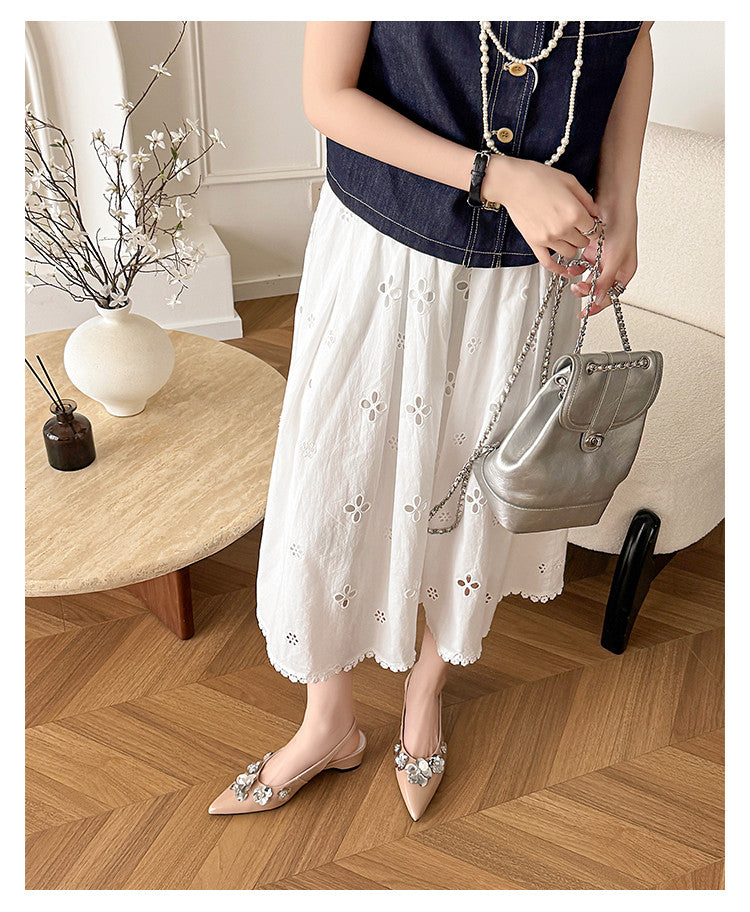 Karin Luna In Stock In Stock  Sequin Floral Pointed Toe Chunky Heel Closed-Toe Sandals