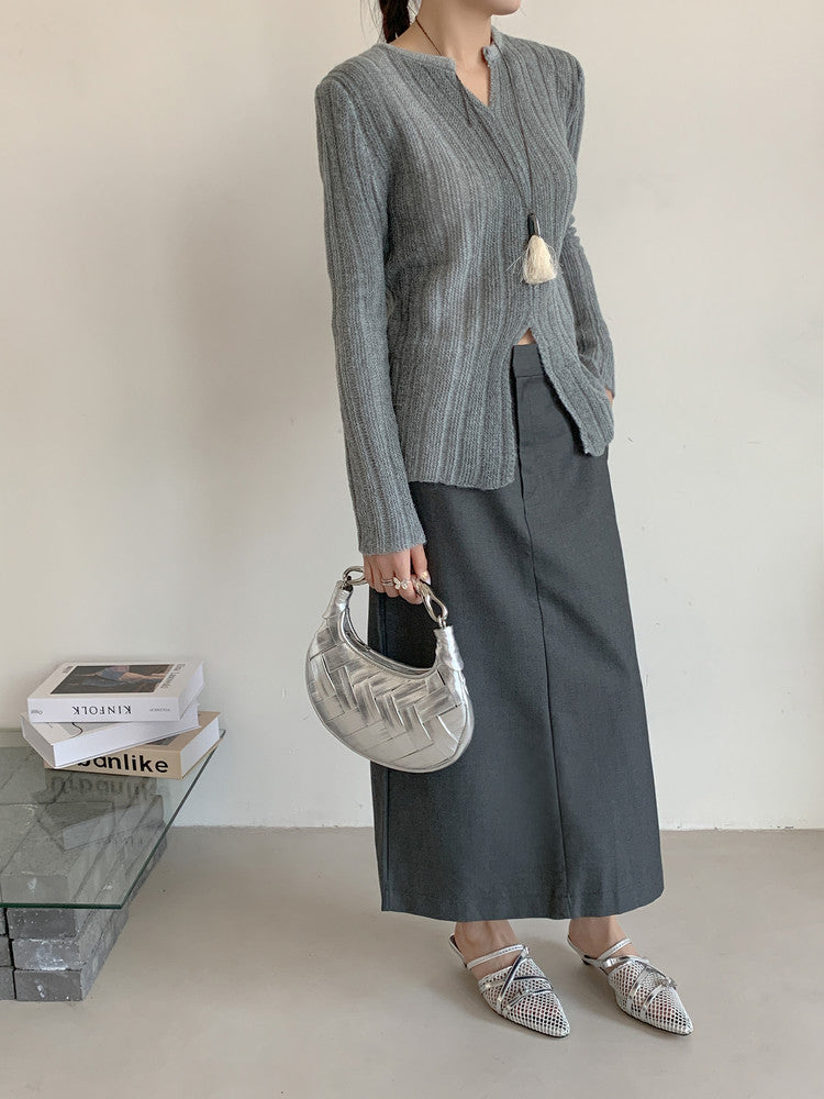 Karin Luna In Stock  Spot Goods  Mesh Series Elegant Closed-Toe Belt Buckle Slippers