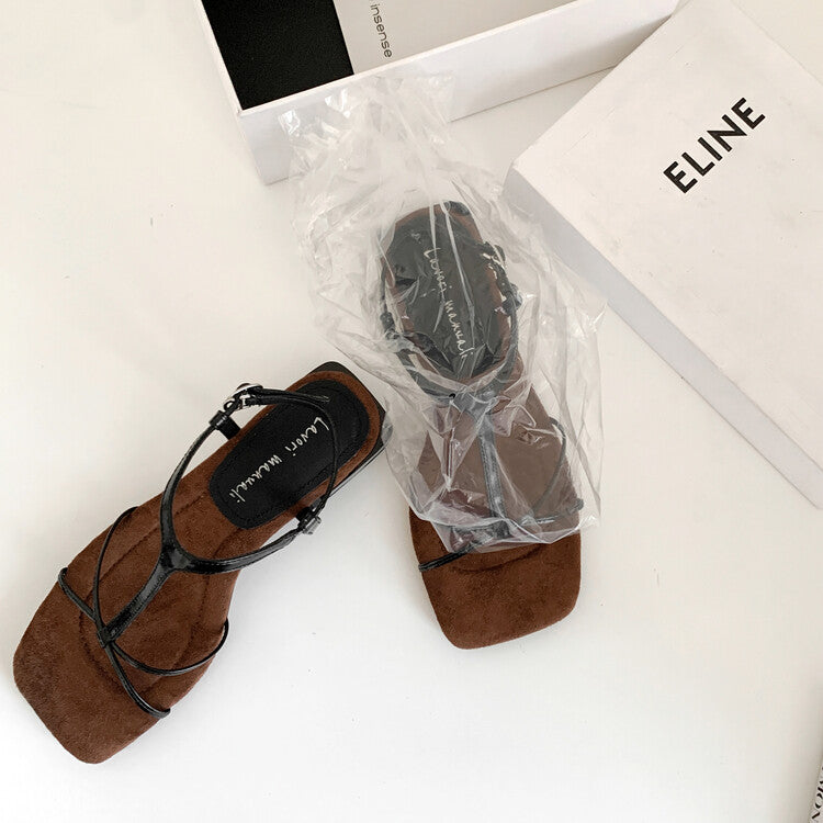Karin Luna Bestseller Popular Featured products a Large Number of Spot Goods  Comes with data included  Thin Strap T Word Sandals