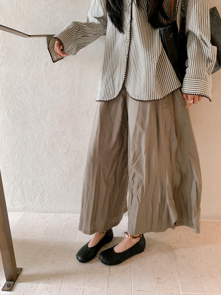 Karin Luna Full Layer Inside and Out~Elephant Pattern Round Toe Hidden Wedge Granny Shoes
