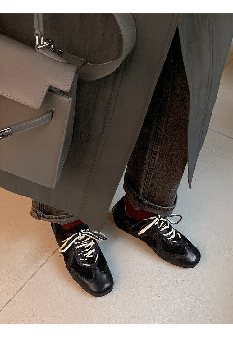 Karin Luna In Stock Spot Goods Casual Style Suede Lace-Up Height-Increasing Popular Single Shoes