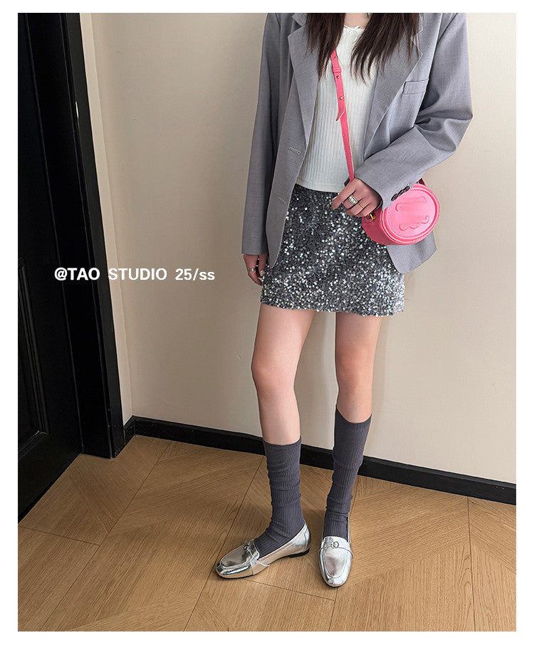 Karin Luna In Stock Spot Goods Basic Versatile British Style Single Shoes