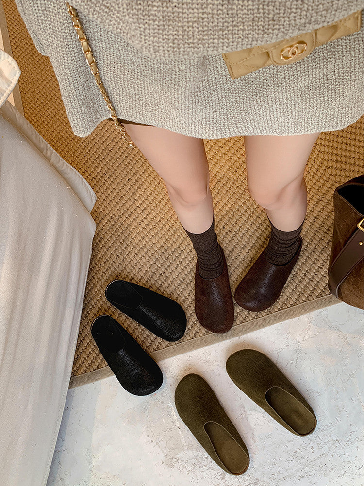Karin Luna Full Layer Inside and Out~Spot Goods Spot Goods Basic Versatile Mules Slippers