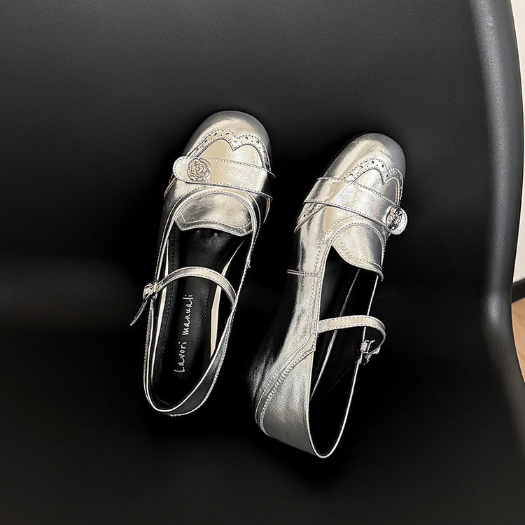 Karin Luna In Stock In Stock Vintage Mary Jane Series·Single Strap Flats