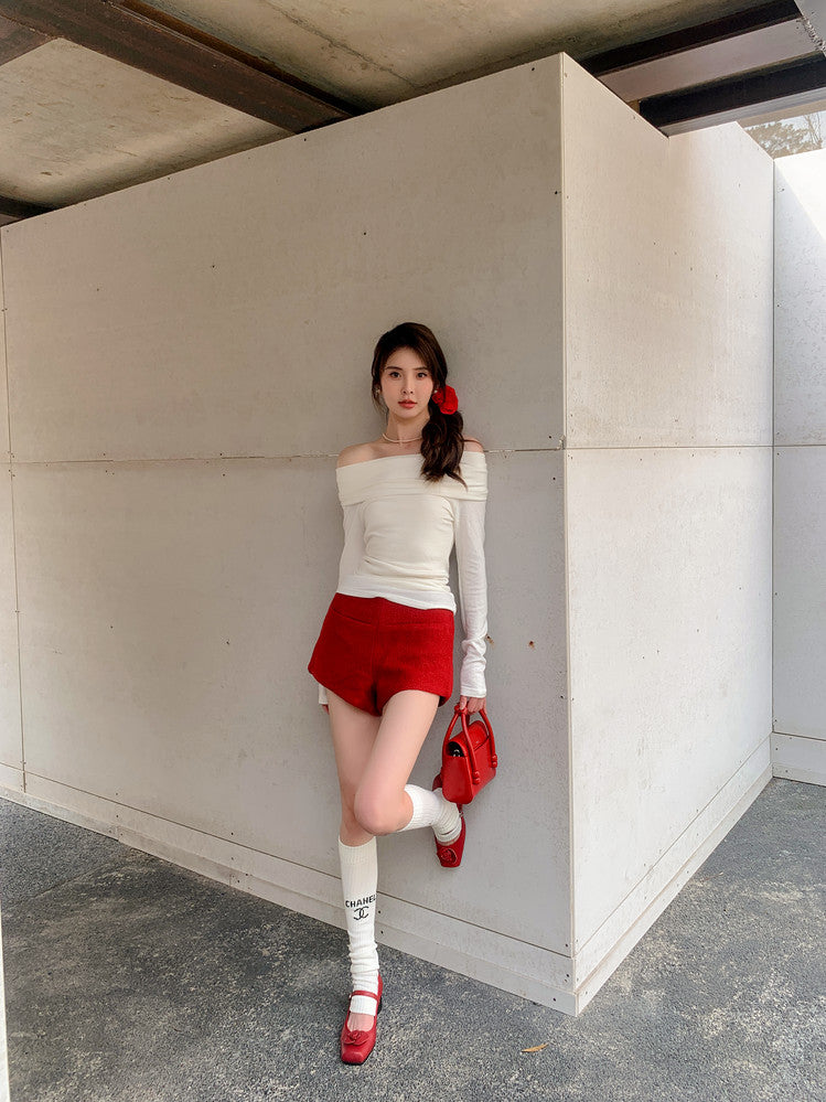 Karin Luna In Stock Spot Goods  Vintage Three-Dimensional Camellia Square-Toed Mary Jane Shoes
