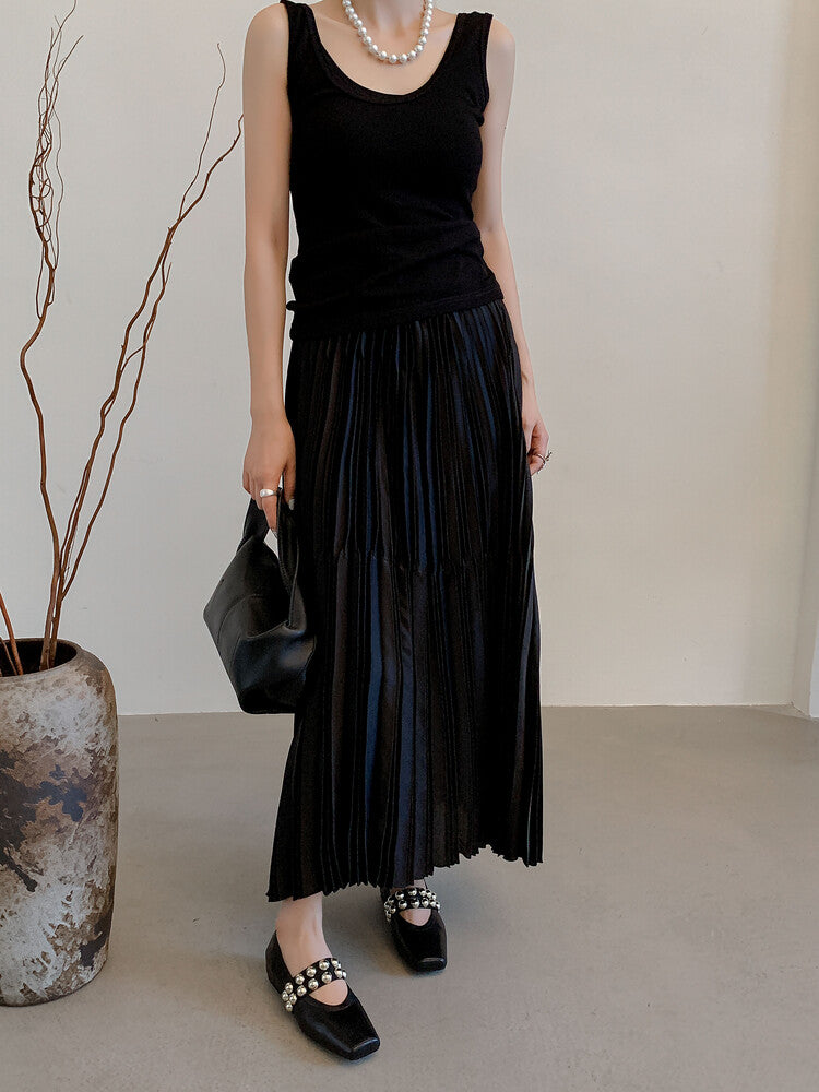 Karin Luna In Stock Spot Goods  Pig Nose Metal Strap Super Soft Granny Full Leather Mary Jane Shoes