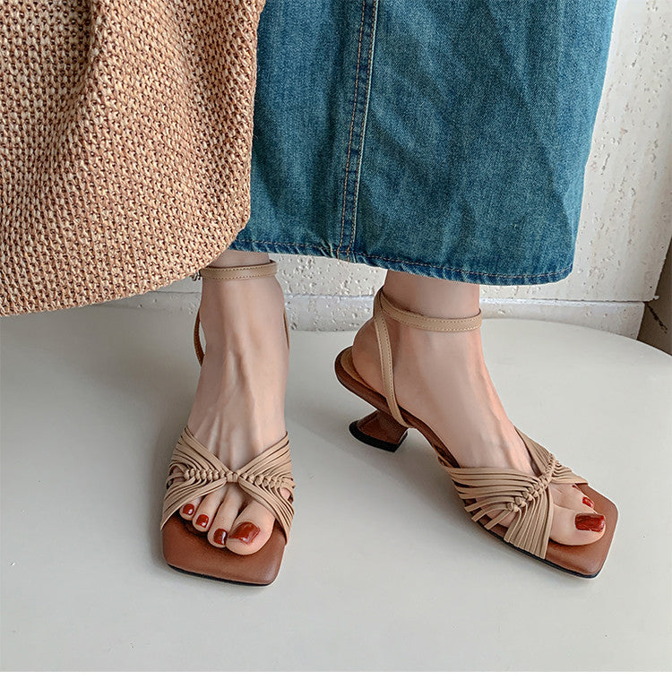 Karin Luna Handwoven Vacation Style~In stock Casual Versatile Sandals