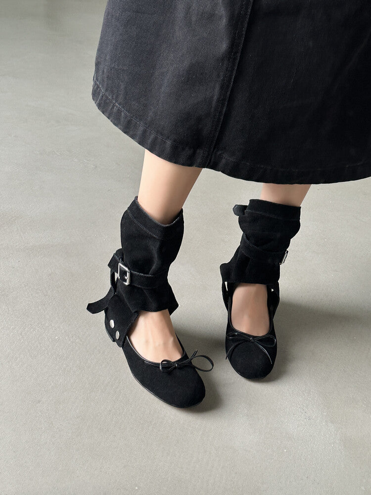 Karin Luna In Stock  Summer  Popular  Detachable Two-Way Vintage Mary Jane Plus Tube Long Boots