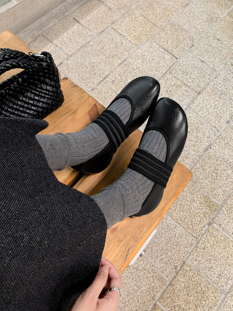 Karin Luna Full Layer Inside and Out~Basic Versatile Hidden Heel Granny Flats