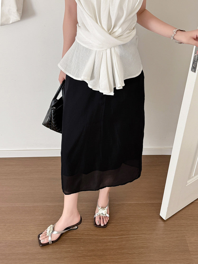 Karin Luna In Stock Spot Goods Rhinestone Square Toe Irregular Heel Slippers