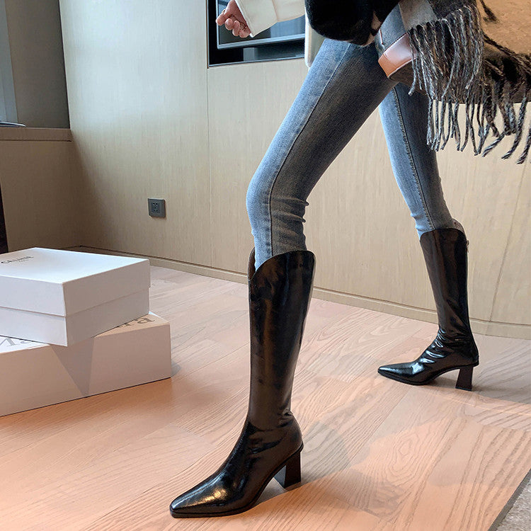 Karin Luna In Stock  Temperament Style v High Heel Long Boots