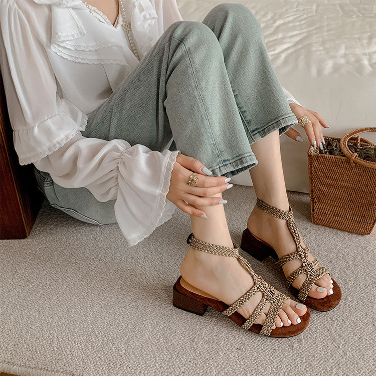 Karin Luna Bohemian Style~Sofa Insoles Casual Vacation Style Sandals