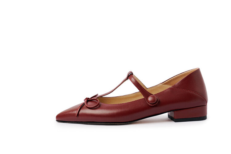 Karin Luna is a perfect Korean drama heroine~French Retro Style Full leather inside and out Pointed Bowknot