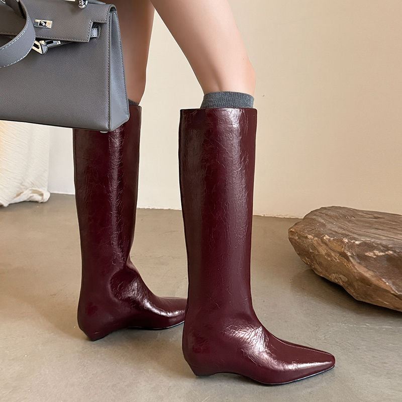 Karin Luna Retro Style  Flat Long Boots