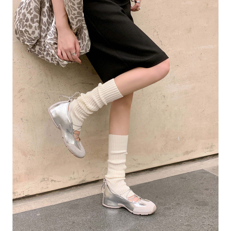 Karin Luna Basic Versatile British Style Casual Lace-up Flats