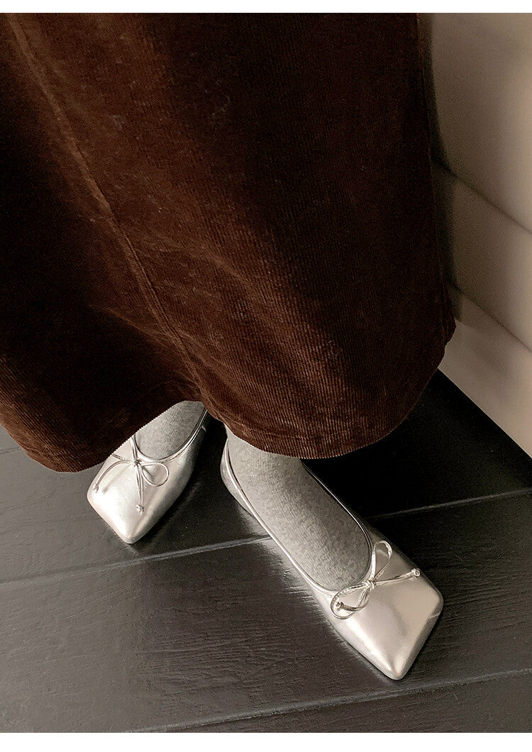 Karin Luna In Stock Spot Goods  Hurry up and grab this hot item!！Square-Toed Flat Granny Shoes