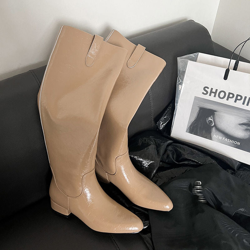 Karin Luna In Stock In Stock Classic Slip-On Straight Long Boots