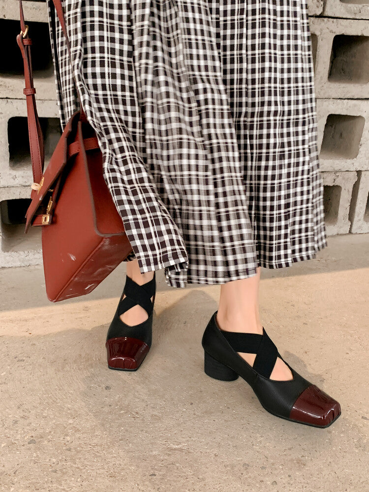 Karin Luna In Stock  Spot Goods  Lost in a Flash~Full Grain Leather Inside and Out Pig Nose Style Mainly Recommended Popular Ballet Shoes