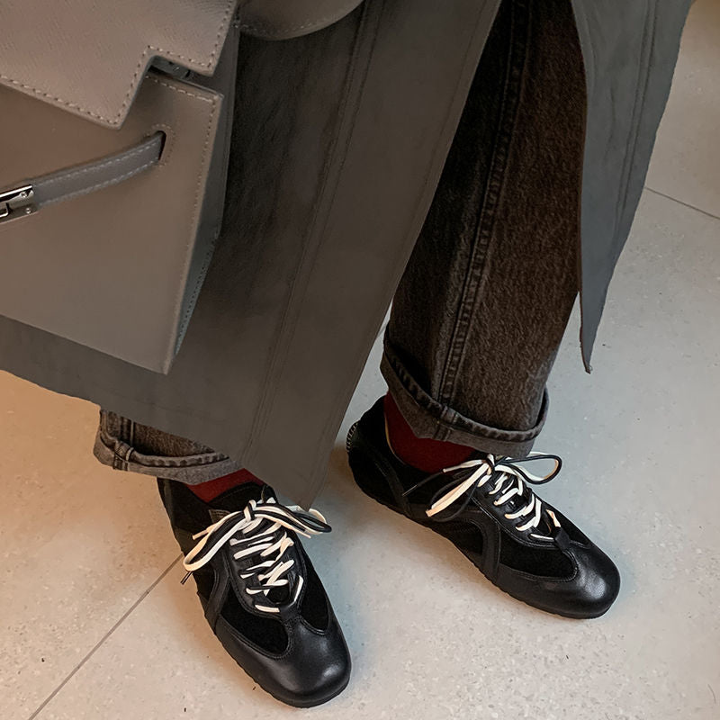 Karin Luna In Stock Spot Goods Casual Style Suede Lace-Up Height-Increasing Popular Single Shoes