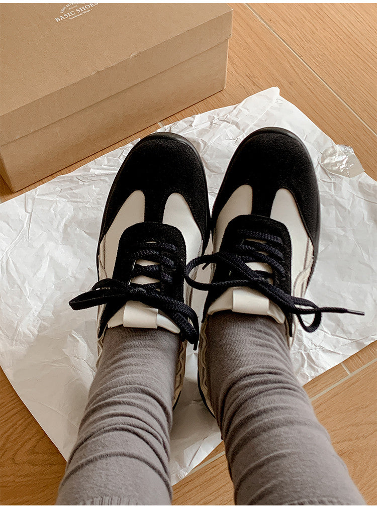 Karin Luna Casual Shoes Series~  In Stock Hot-Selling Versatile Lace-Up Deep Mouth Flats