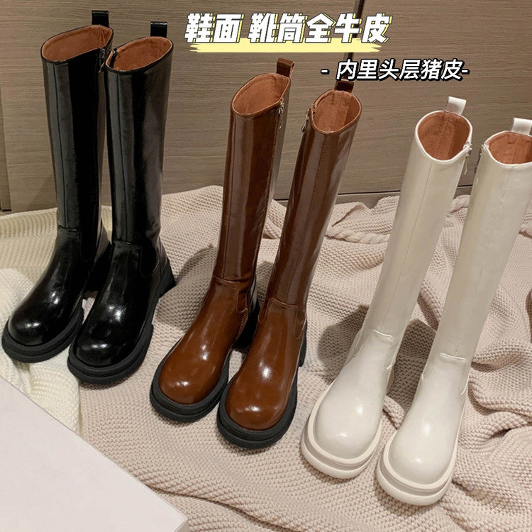 Karin Luna In Stock Versatile Round-Toe Riding Boots