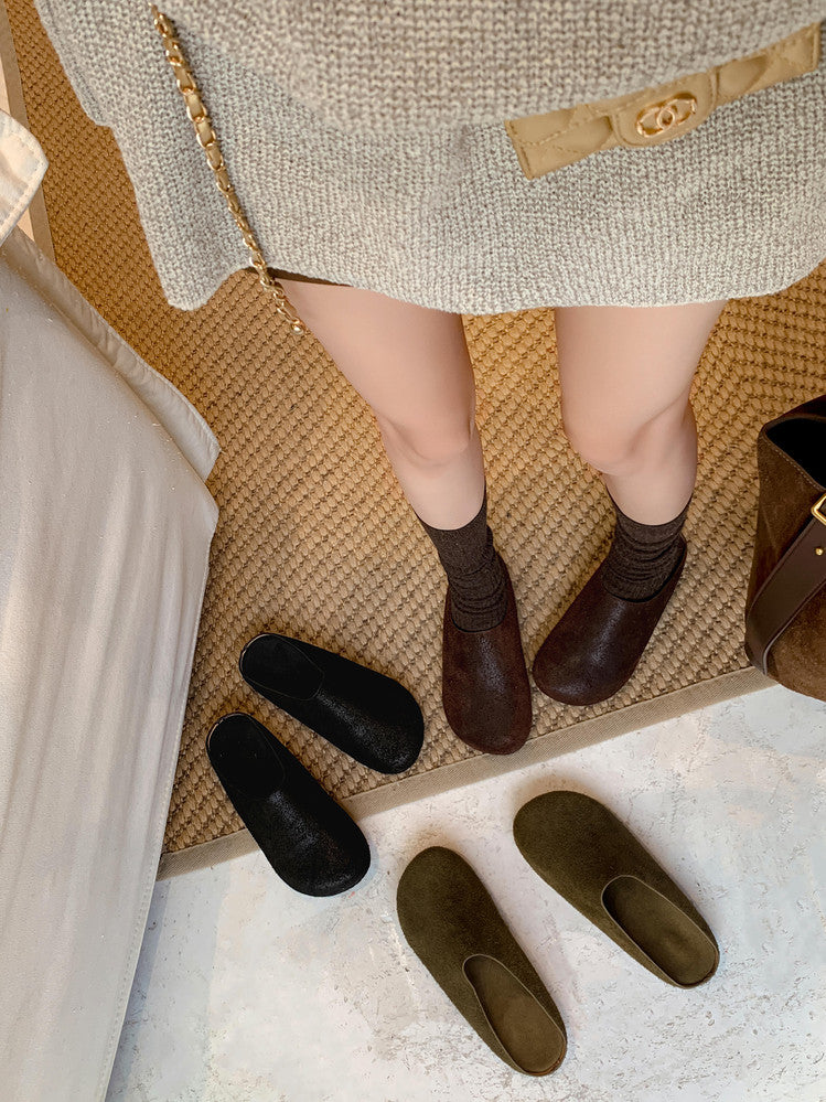 Karin Luna Full Layer Inside and Out~Spot Goods Spot Goods Basic Versatile Mules Slippers