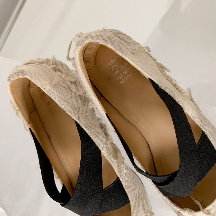 Karin Luna Chinese Pop is the Top Flow~ Orchid Pavilion Preface  New Chinese Style National Aesthetics Retro Cross Strap Mary Jane Shoes