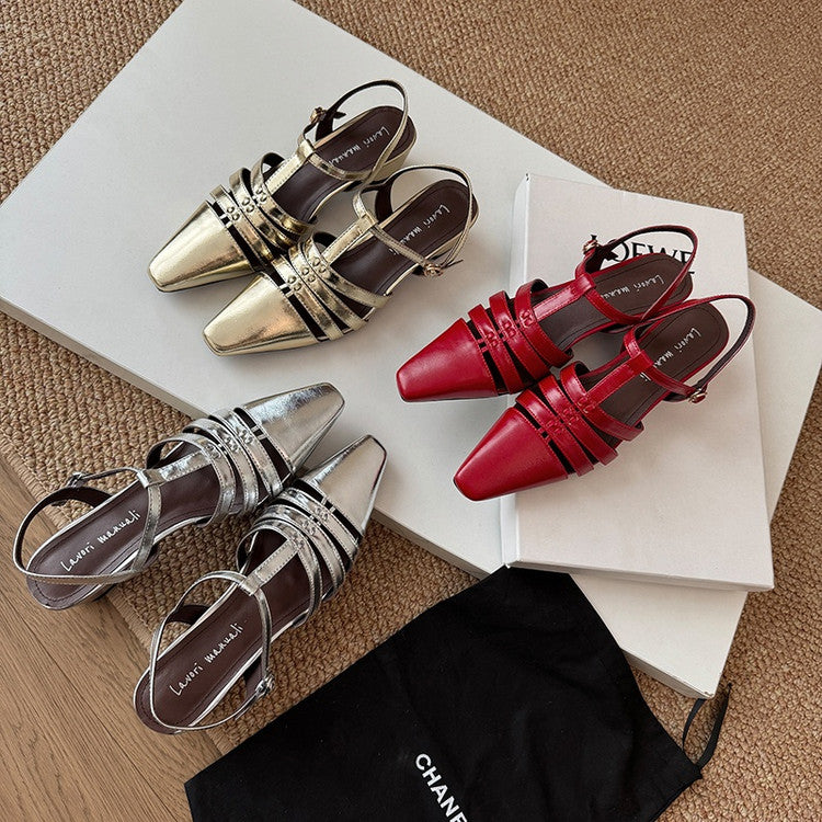 Karin Luna Classic Old Money Style Closed Toe Sandals