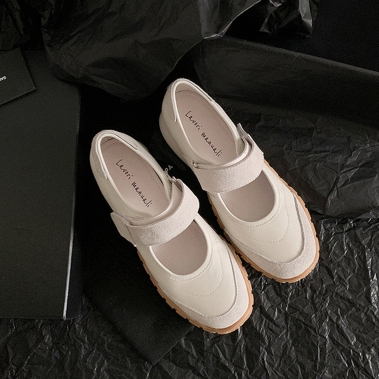 Karin Luna Casual Sports Bottom  Magic Tape Round Toe Casual Style Single Shoes