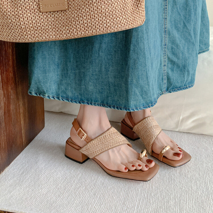 Karin Luna Hot Item Hot Item Spot Goods Featured Bestsellers Holiday Style Woven Sofa Sandals
