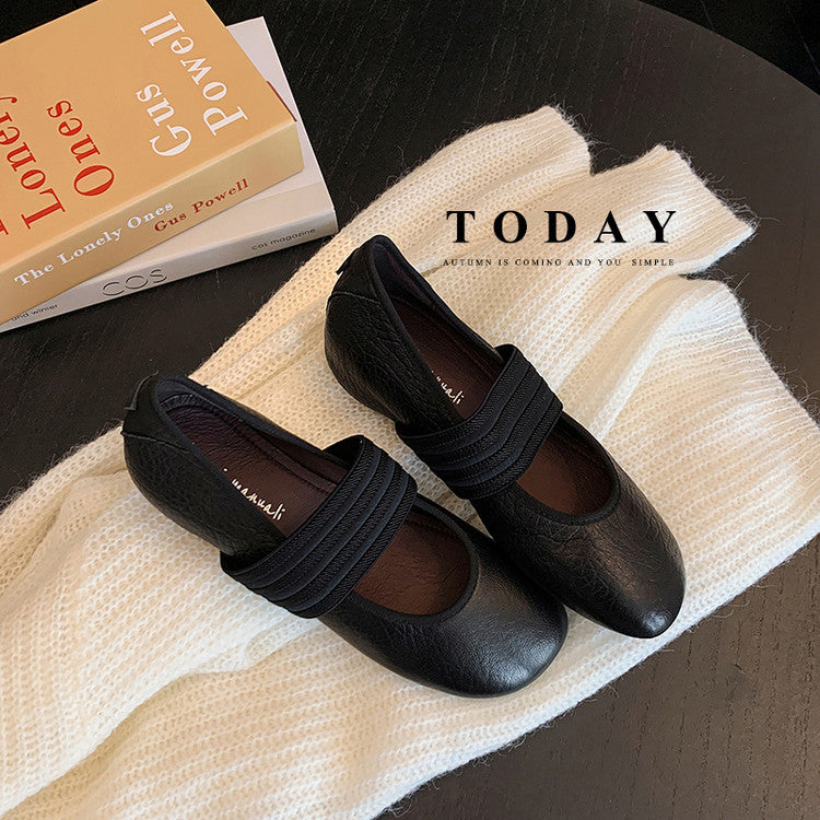 Karin Luna Full Layer Inside and Out~Basic Versatile Hidden Heel Granny Flats